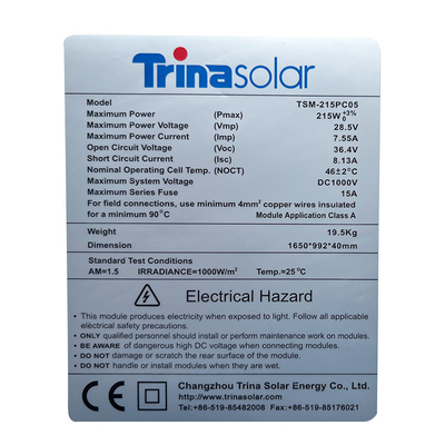 Mencetak Label Barcode PET Perekat Matte Silver Thermal Transparan Polyester Sticker