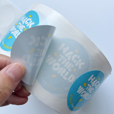 Pencetakan Stiker Label Botol Rolled Label Perekat Vinyl Kustom