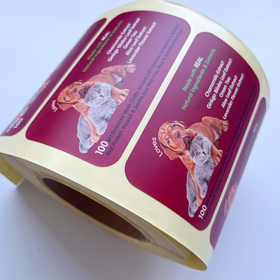 Dilapisi Kertas Pet vinyl Tamper Seal Stiker Dicetak Kustom