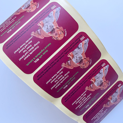 Dilapisi Kertas Pet vinyl Tamper Seal Stiker Dicetak Kustom
