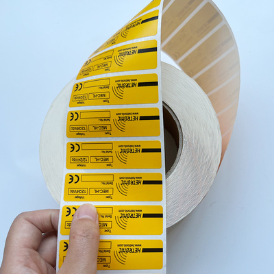 Gambar Teks Kustom Perekat Label Label Stiker Tahan Air Vinyl Sticker Roll