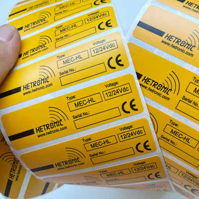 Gambar Teks Kustom Perekat Label Label Stiker Tahan Air Vinyl Sticker Roll