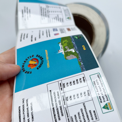 Kertas Self Adhesive Tamper Seal Stiker Label Paket Cetak Kustom