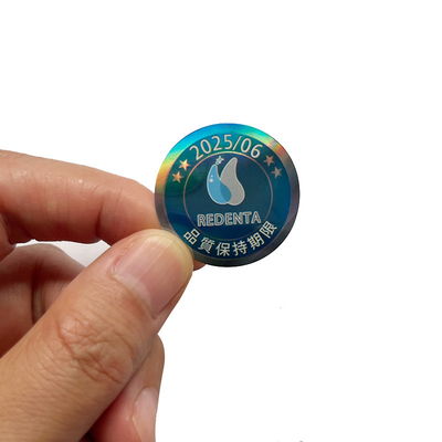 Logo Disesuaikan Membuat Label Stiker Holografik Efek Pelangi Stiker Hologram Kustom