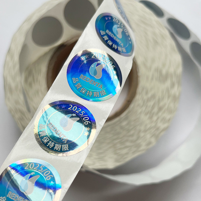 Logo Disesuaikan Membuat Label Stiker Holografik Efek Pelangi Stiker Hologram Kustom