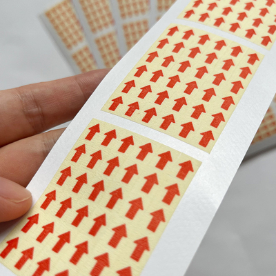 Label Stiker Lilin Kertas Bertekstur Tebal Cetak Kustom