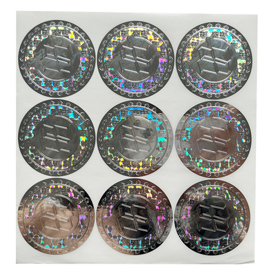 Logo Disesuaikan Membuat Label Stiker Holografik Efek Pelangi Stiker Hologram Kustom