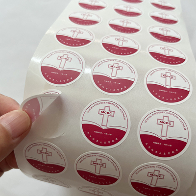 Label Stiker Vinyl Perekat Diri Kustom Berkualitas Tinggi Label Kustom pada Label Pencetakan Gulungan