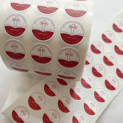 Label Stiker Vinyl Perekat Diri Kustom Berkualitas Tinggi Label Kustom pada Label Pencetakan Gulungan