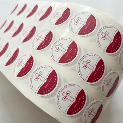 Label Stiker Vinyl Perekat Diri Kustom Berkualitas Tinggi Label Kustom pada Label Pencetakan Gulungan