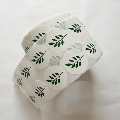 Kustom Setiap Gambar Teks Perekat Mencetak Stiker Label Bulat, Lingkaran Stiker Vinyl Tahan Air Gulung Label Pribadi