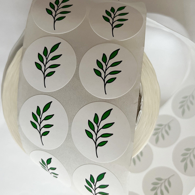 Kustom Setiap Gambar Teks Perekat Mencetak Stiker Label Bulat, Lingkaran Stiker Vinyl Tahan Air Gulung Label Pribadi