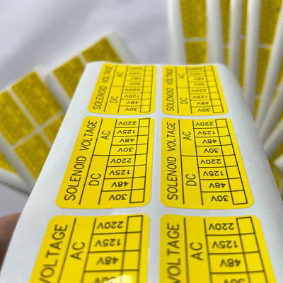 Custom Printing Vinyl Label Sticker Kertas Sintetis, Die Cut Vinyl Sticker