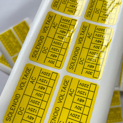 Custom Printing Vinyl Label Sticker Kertas Sintetis, Die Cut Vinyl Sticker
