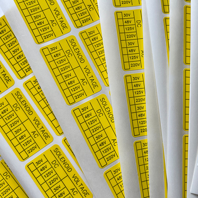 Custom Printing Vinyl Label Sticker Kertas Sintetis, Die Cut Vinyl Sticker