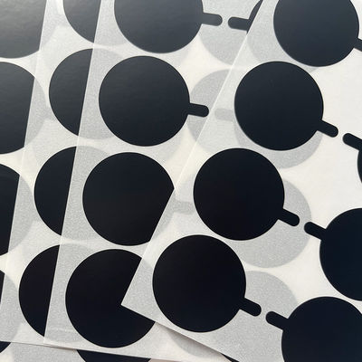 Tahan Air Kustom Tamper Seal Stiker Perekat Cetak Lingkaran Private Vinyl Label