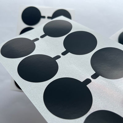 Tahan Air Kustom Tamper Seal Stiker Perekat Cetak Lingkaran Private Vinyl Label