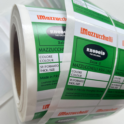 Stiker Perekat Kertas Dilapisi Pribadi Kustom 3 Pencetakan Warna Label Menarik