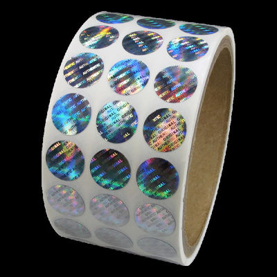 2 * 3cm 2D 3D Bergerak Grating Security Hologram Stiker