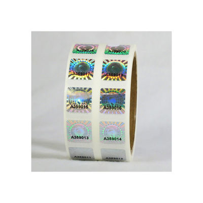 2 * 3cm 2D 3D Bergerak Grating Security Hologram Stiker