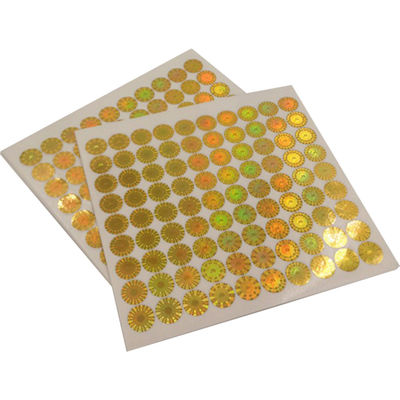 Stiker Hologram Keamanan Pencetakan CMYK