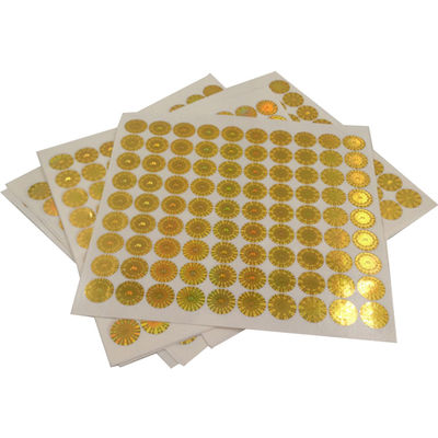 Stiker Hologram Keamanan Pencetakan CMYK