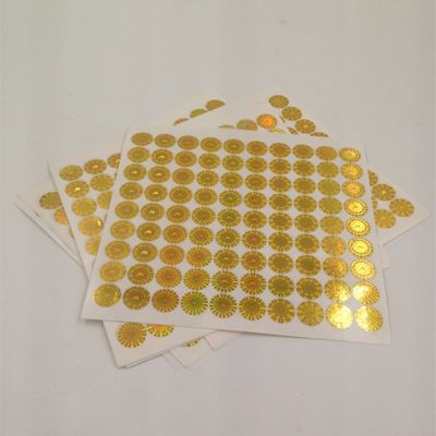 Stiker Hologram Keamanan Pencetakan CMYK