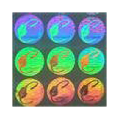 Stiker Hologram Keamanan warna CMYK ISO9001 2008 untuk Sertifikat