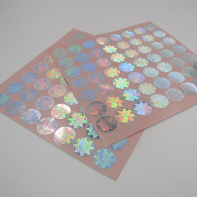 Stiker Hologram Keamanan Bentuk Bulat, Stiker Hologram Asli