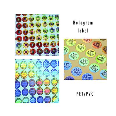 Desain Anti Pemalsuan Logo Stiker Keamanan Holografik 3D
