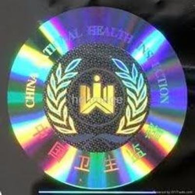 Desain Anti Pemalsuan Logo Stiker Keamanan Holografik 3D