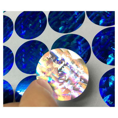 Stiker Hologram Keamanan Emas Dan Perak Anti Pemalsuan