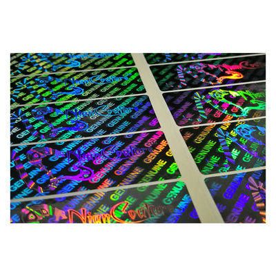 Stiker Hologram Keamanan Emas Dan Perak Anti Pemalsuan