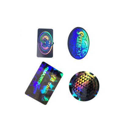 Stiker Hologram Keamanan Emas Dan Perak Anti Pemalsuan