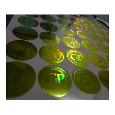 Stiker Hologram Keamanan Emas Dan Perak Anti Pemalsuan