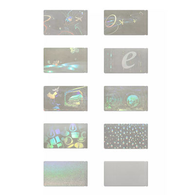 Bentuk Kustom ID Die Cut Stiker Hologram Transparan, Stiker Hologram Tamper Proof