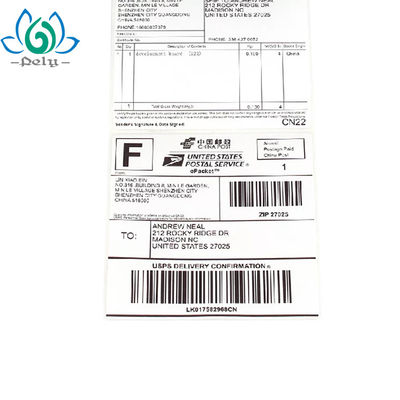 4X6 Inch 220PCS Label Termal Kosong, Gulungan Label Barcode Kosong