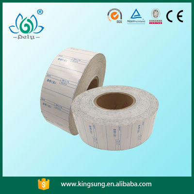 Layar sutra Easy Peel Off Mencetak Label Perekat Diri Di Atas Gulungan