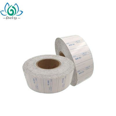 Label Linerless Tahan Air Laminasi Glossy Tanpa Kertas Dasar
