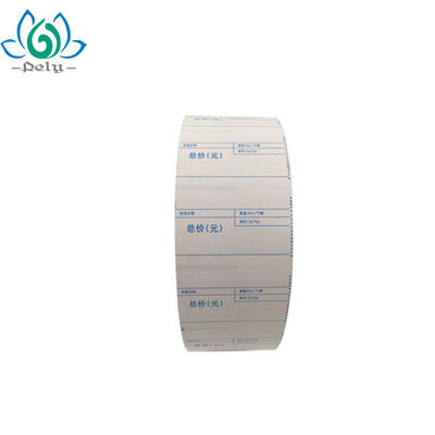 Label Linerless Tahan Air Laminasi Glossy Tanpa Kertas Dasar