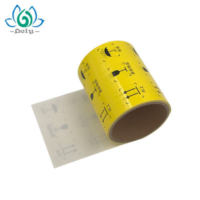 Linerless 3 Layers Self Adhesive Printable Labels, Label Self Adhesive yang Dicetak Di Atas Gulungan