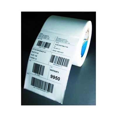 85x11mm Pencetakan Barcode Perekat Tinggi Label Pengiriman Kustom