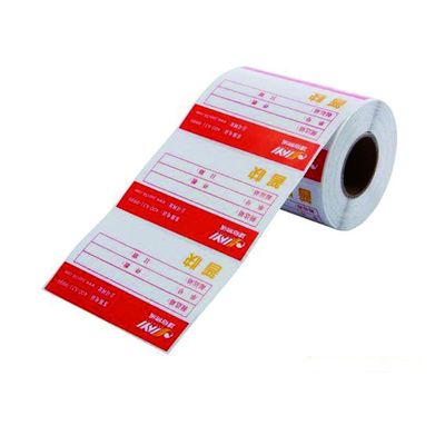 85x11mm Pencetakan Barcode Perekat Tinggi Label Pengiriman Kustom