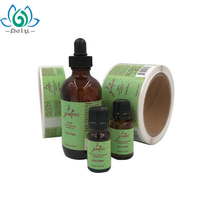 3 x 7.5cm Botol Amber CMYK Warna vinyl Label Roll