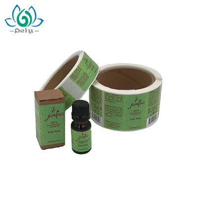 3 x 7.5cm Botol Amber CMYK Warna vinyl Label Roll