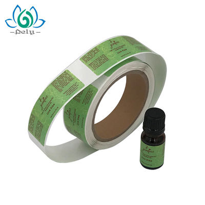 Tahan air 76mm Ukuran Inti Stiker Vinyl Perekat Botol Amber