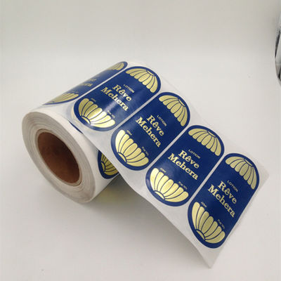 Kertas Stiker Vinyl Tahan Air Warna Pantone Untuk Botol Kosmetik