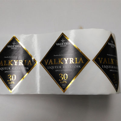 Desain Merek di Roll / Sheet Beverage Bottle Labeler Label Anggur Perekat Diri