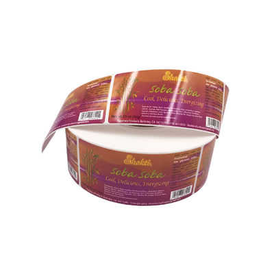 Label Makanan Dan Minuman PVC Transparan, Pencetakan Label Drum