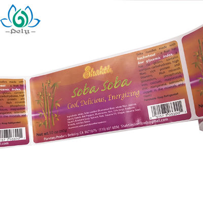 Label Makanan Dan Minuman PVC Transparan, Pencetakan Label Drum